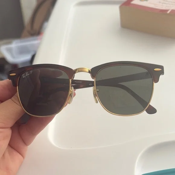 Ray-Ban | Accessories | Polarized Rayban Clubmasters Brown  display picture 3